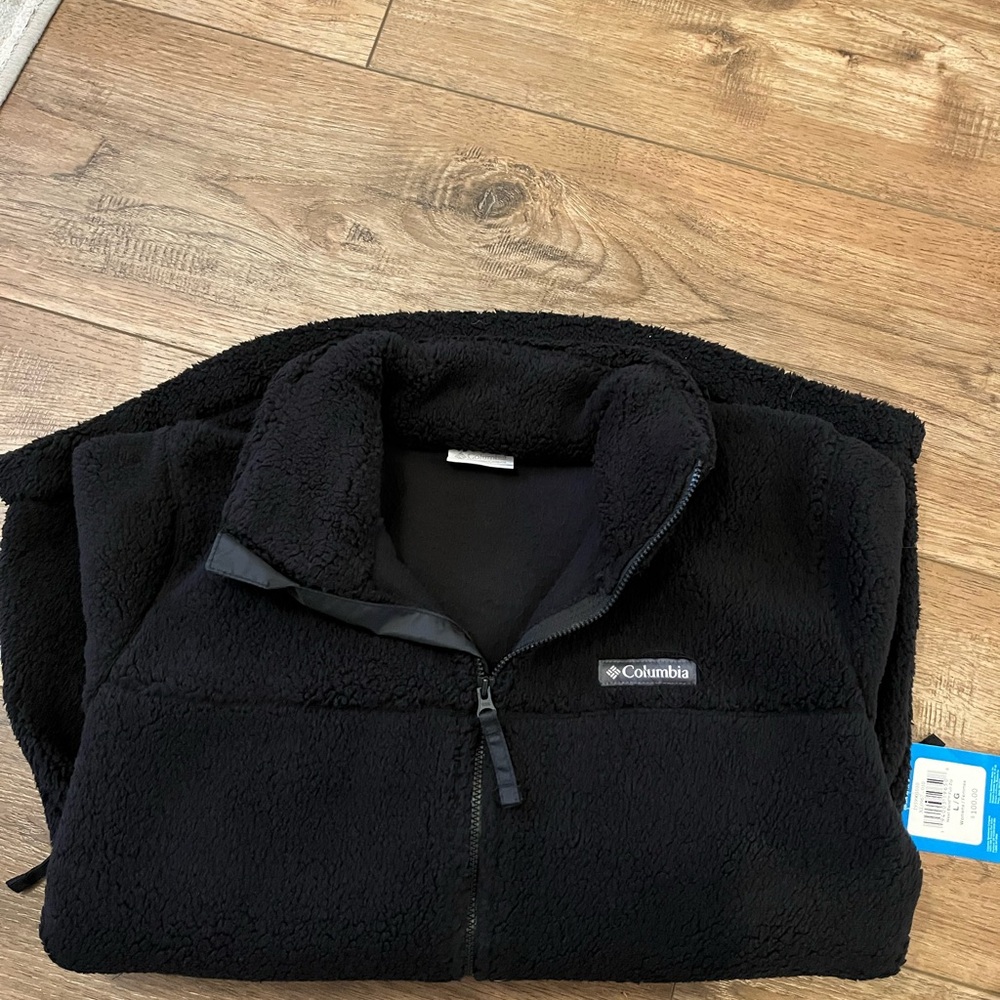 Columbia Black Sherpa Fleece Jacket